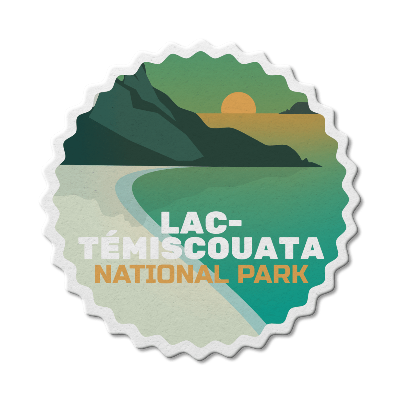 Lac-Témiscouata Quebec National Park Waterproof Vinyl Sticker, Canada Parks