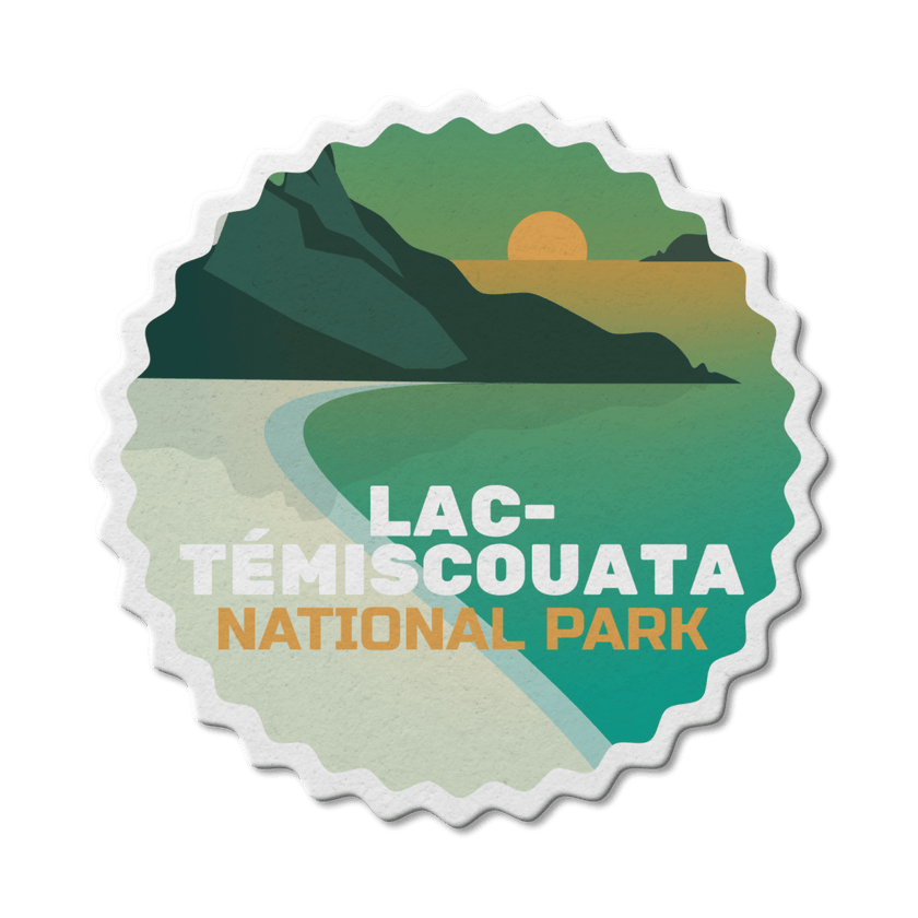 Lac-Témiscouata Quebec National Park Waterproof Vinyl Sticker, Canada Parks