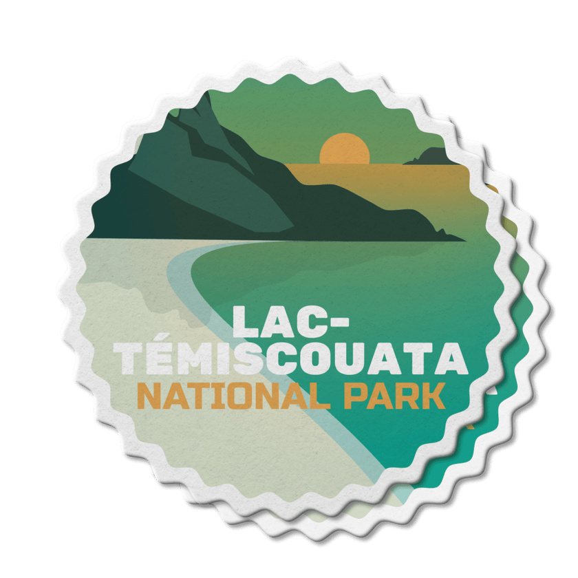 Lac-Témiscouata Quebec National Park Waterproof Vinyl Sticker, Canada Parks