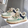 Lace-up Casual Shoes Men Soft Thick Sole Fashion Comfortable Breathable Flats Sneakers Student Platform Outdoor Walking Shoes