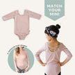 Youth Bamboo Audrey Bodysuit | Rosewood
