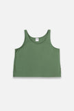Ladies' Bamboo Cropped Tank | Bison Plaid