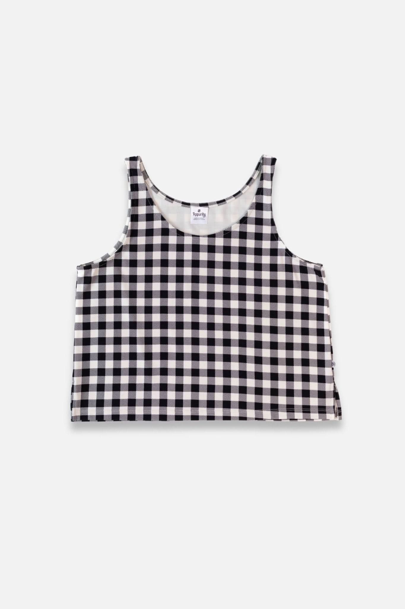 Ladies' Bamboo Cropped Tank | Leaf Green