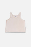Ladies' Bamboo Cropped Tank | Cream