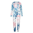 Ladies Casual Long-sleeved Tie-dye Printing Ladies Casual Suit