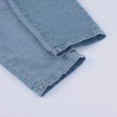 Ladies' Long Blue Denim Jeans Romper Jumpsuit With Straps