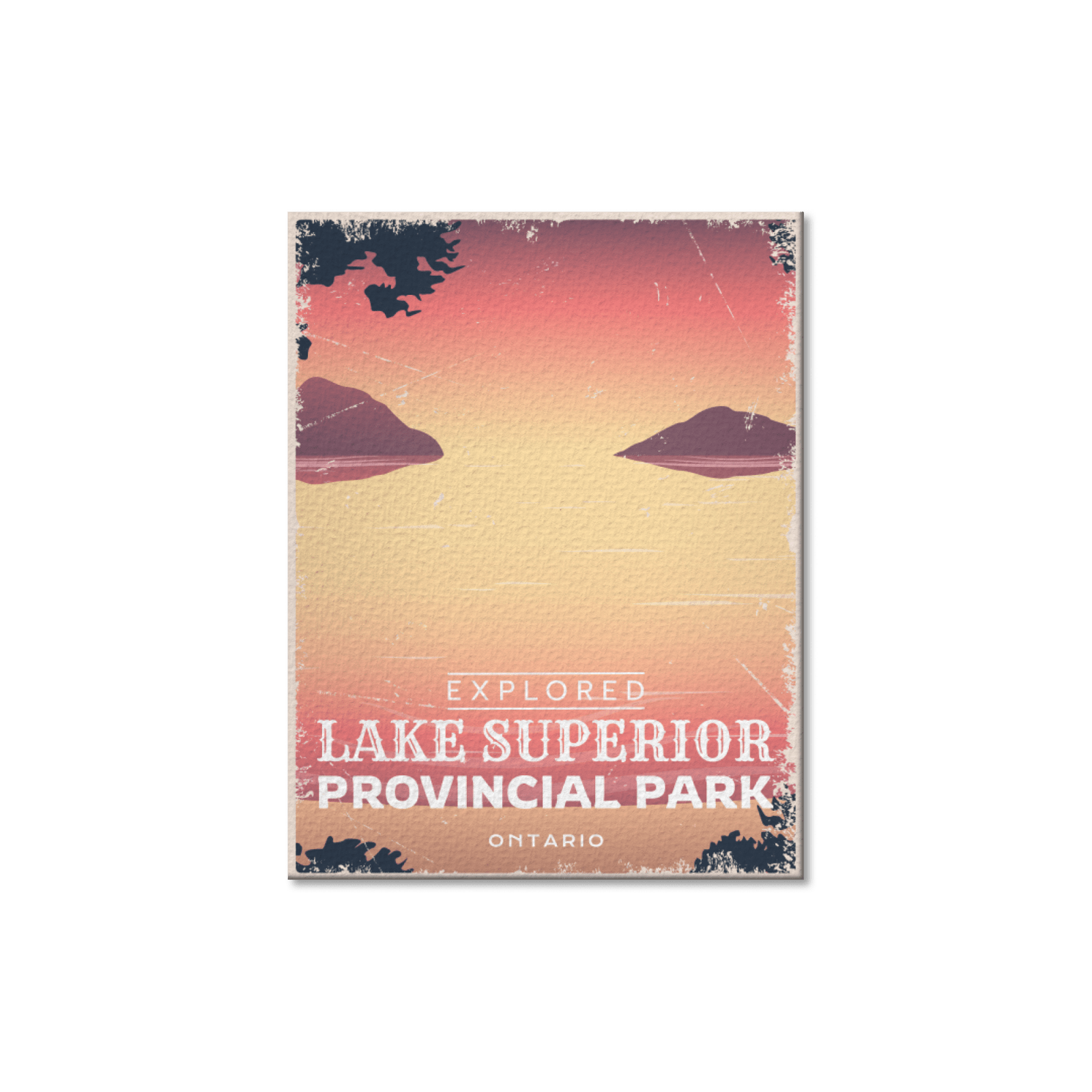 Lake Superior Ontario Provincial Park Postcard, Canada Parks