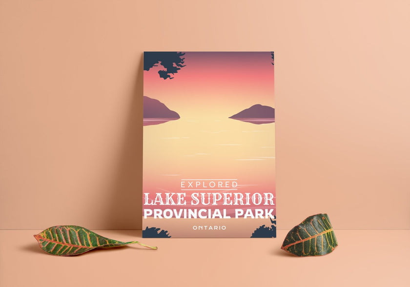 Lake Superior Provincial Park 'Explored' Poster, Canada Parks