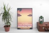 Lake Superior Provincial Park 'Explored' Poster, Canada Parks