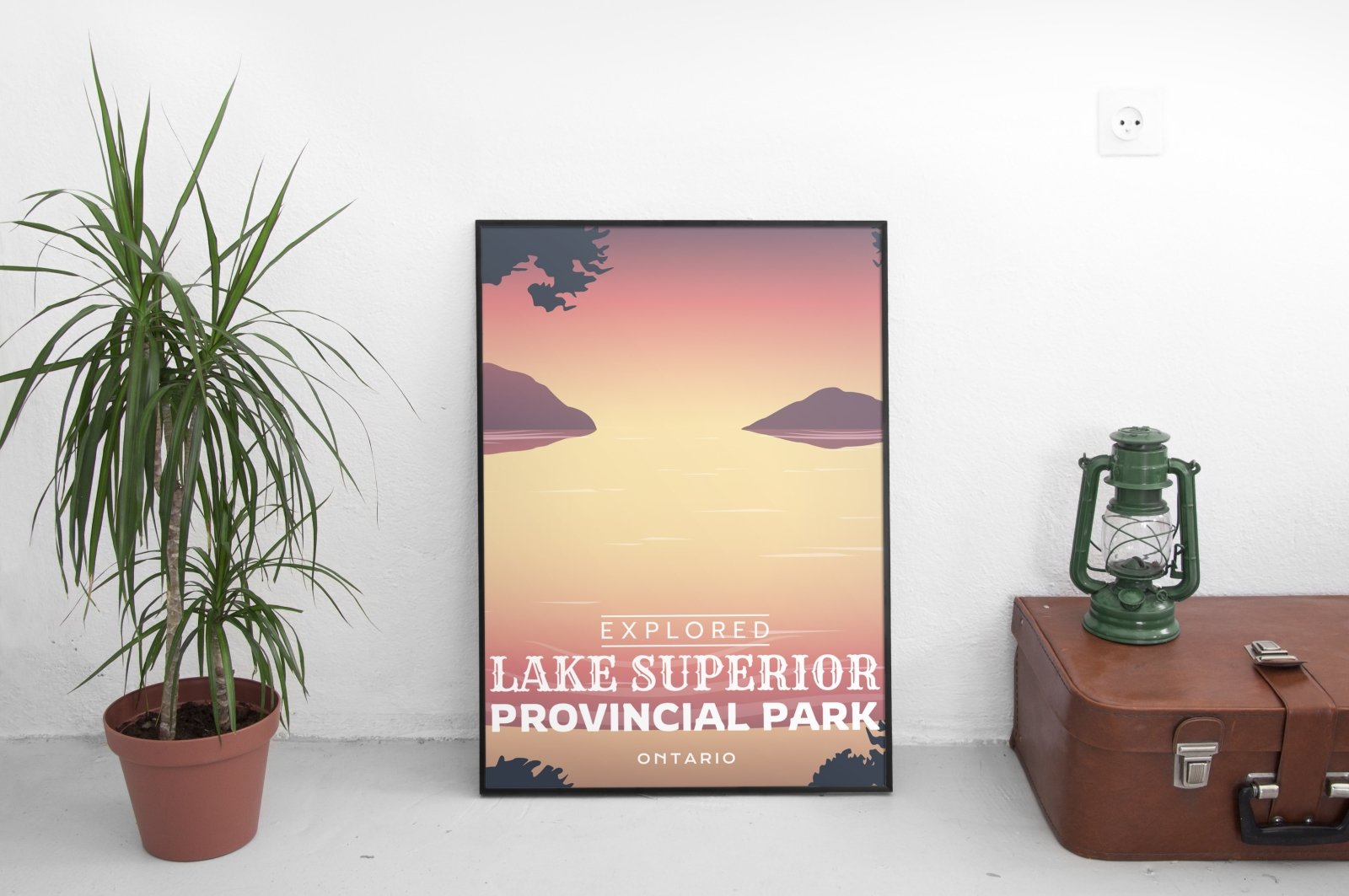 Lake Superior Provincial Park 'Explored' Poster, Canada Parks