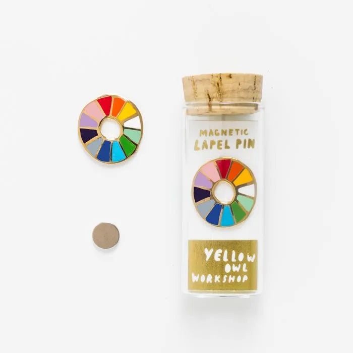 Yellow Owl Workshop - Color Wheel Lapel Pin