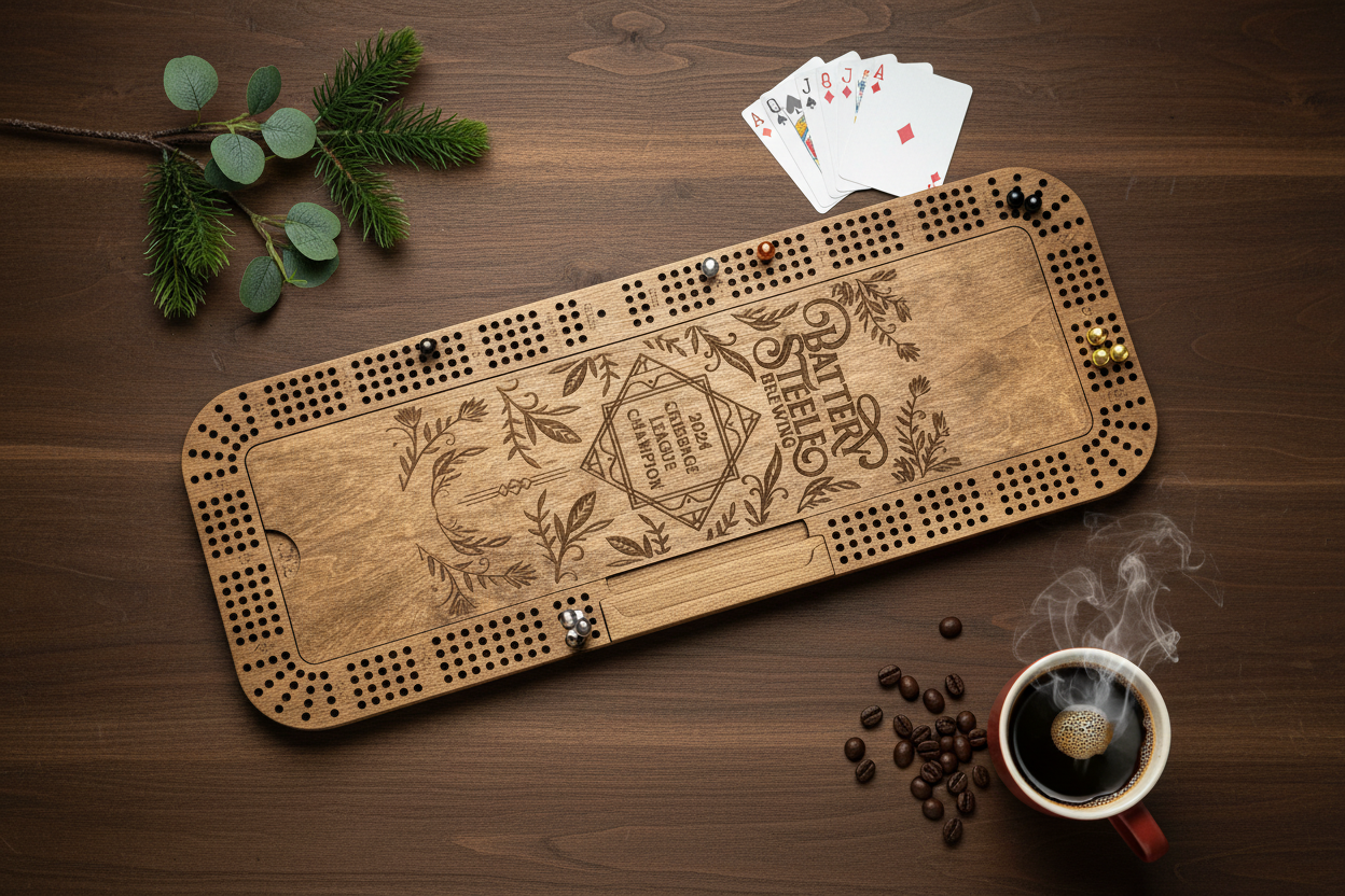 Large 4-Player Cribbage Board - 24