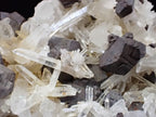 Large Black Pyrite & Quartz Cluster – Fengjiashan Mine (1043g)