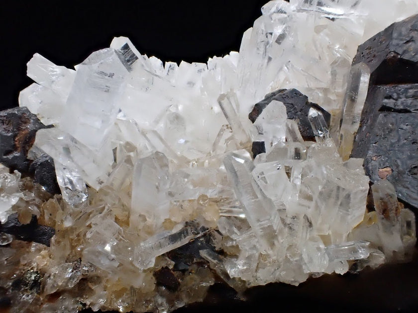 Large Black Pyrite with Quartz – Fengjiashan Mine (6