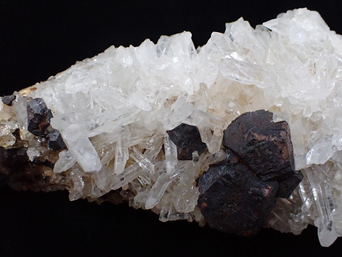 Large Black Pyrite with Quartz – Fengjiashan Mine (6