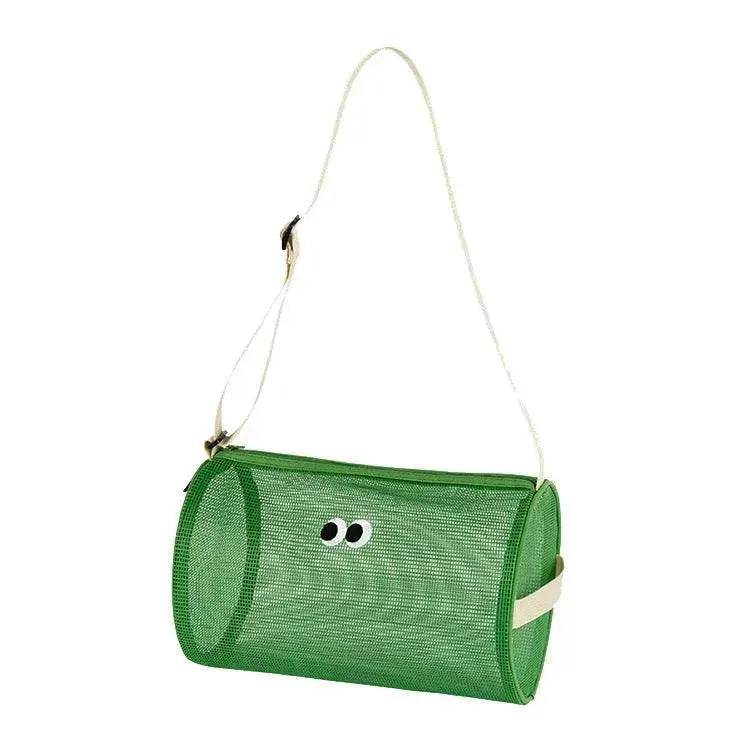 Large Capacity Waterproof Beach Bag Mesh Breathable Toiletry Storage Handbag
