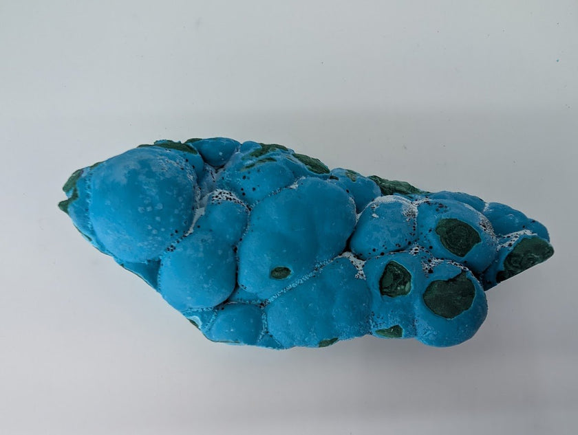 Large Congo Chrysocolla with Malachite – Botryoidal Veined Specimen (620g, 6.5