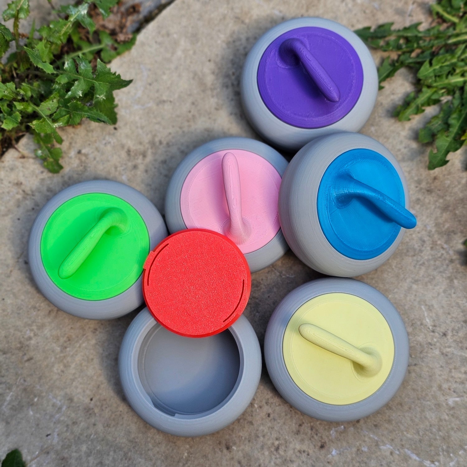 Large Lock Rock Curling Container