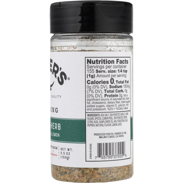 Kinder's Garlic & Herb Seasonings