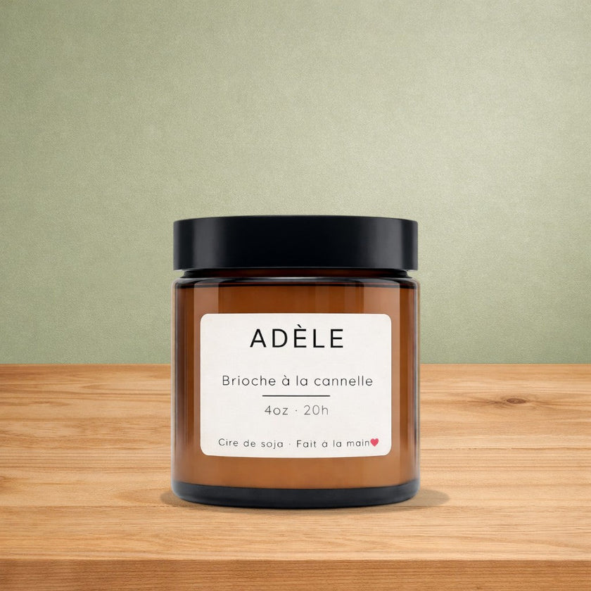 Bougie de soya ADÈLE brioche à la cannelle