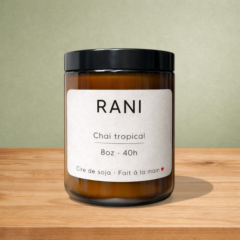 Bougie de soya RANI chaï tropical