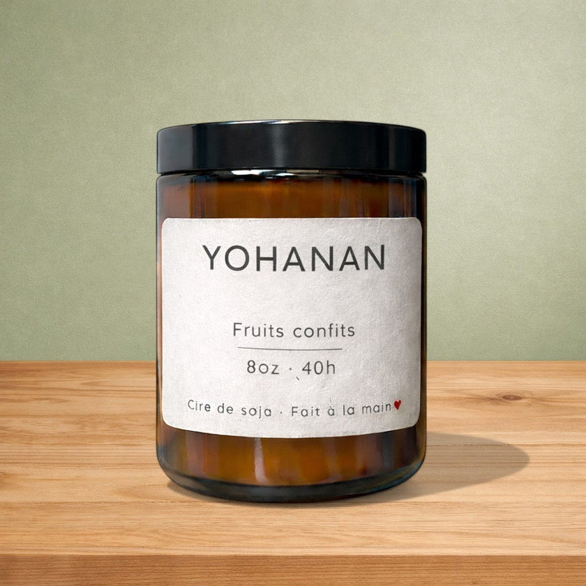 Bougie de soya YOHANAN fruits confits