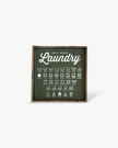 Laundry Symbols Wood Sign