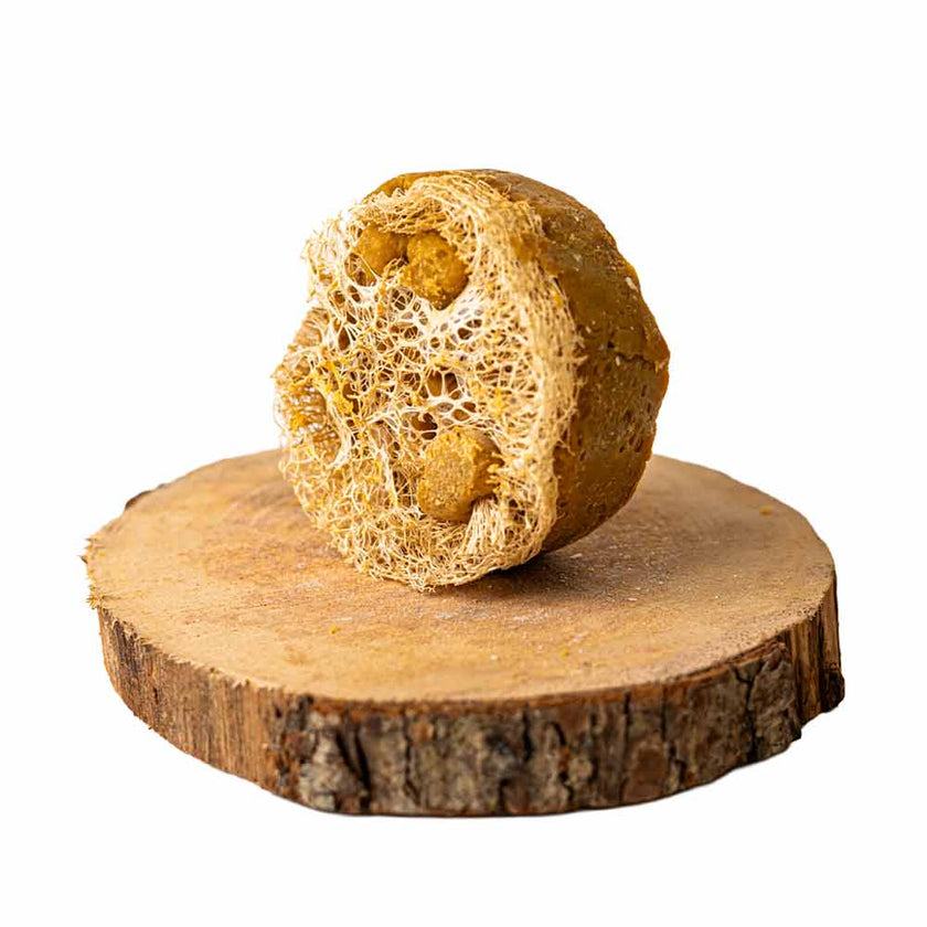 Laurel Loofah Soap – Natural Aleppo-Style Exfoliating Bar صابونة الغار