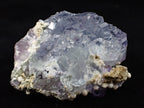 Lavender Fluorite Cluster with Barite and Pyrite – YGX Mine, China