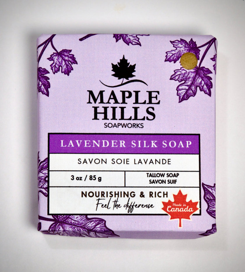Lavender Tallow Silk Soap Bar