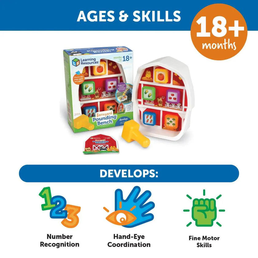 Learning Resources - Barnyard Pounding Bench