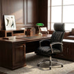 Lecce Diamond-Quilted Premium Leather Office Chair