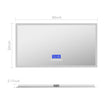 LED Bluetooth Bathroom Mirror with Speaker – Anti-Fog, Dimmable Light, Tempered Glass