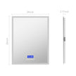 LED Bluetooth Bathroom Mirror with Speaker – Anti-Fog, Dimmable Light, Tempered Glass