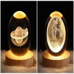 LED Night Light Galaxy Crystal Ball Table Lamp 3D Planet Moon Lamp Bedroom Home Decor For Kids Party Children Birthday Gifts