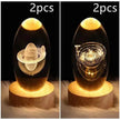 LED Night Light Galaxy Crystal Ball Table Lamp 3D Planet Moon Lamp Bedroom Home Decor For Kids Party Children Birthday Gifts