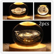 LED Night Light Galaxy Crystal Ball Table Lamp 3D Planet Moon Lamp Bedroom Home Decor For Kids Party Children Birthday Gifts