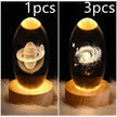 LED Night Light Galaxy Crystal Ball Table Lamp 3D Planet Moon Lamp Bedroom Home Decor For Kids Party Children Birthday Gifts