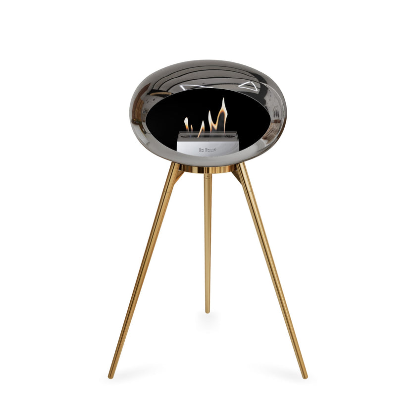 Le Feu Ground High Dome <br>Chromed Silver