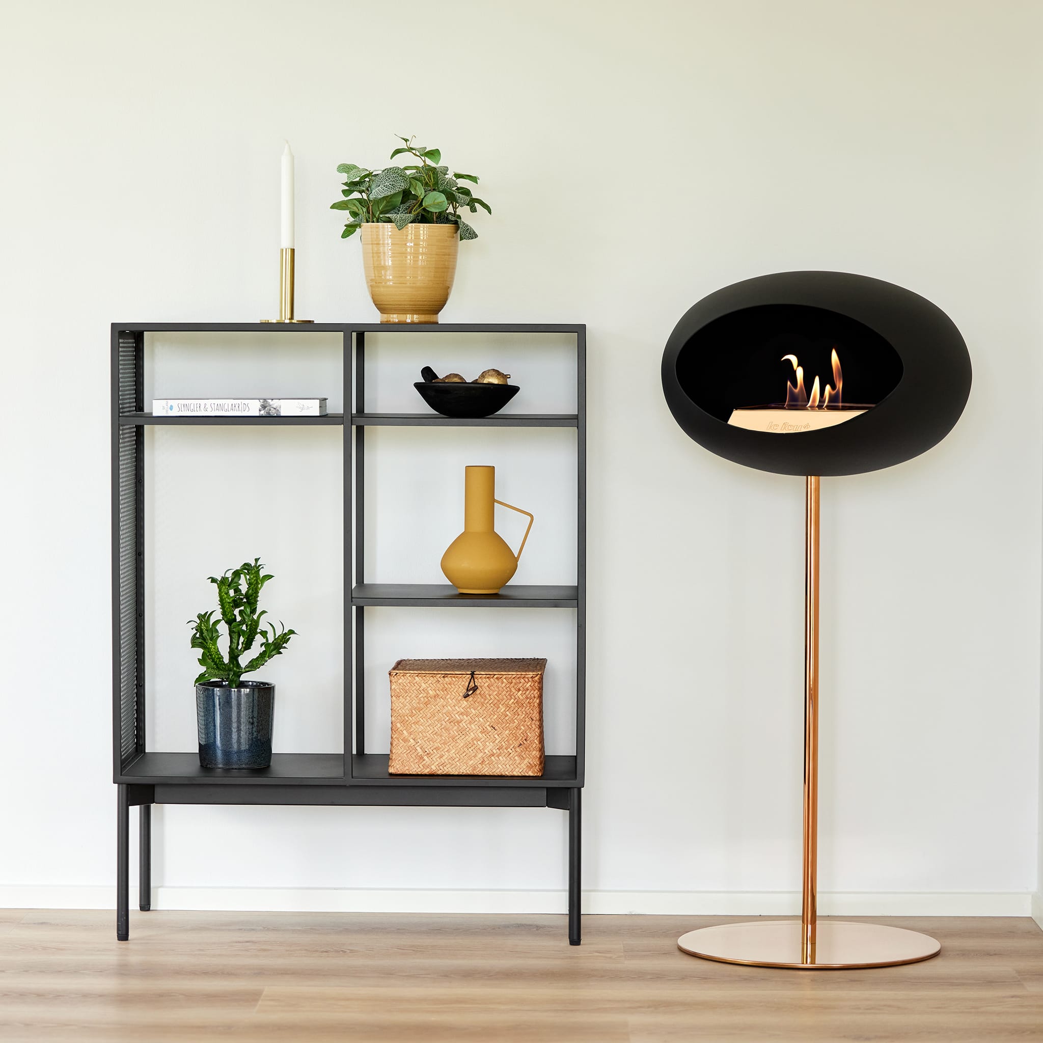 Le Feu Steel High Dome <br>Black
