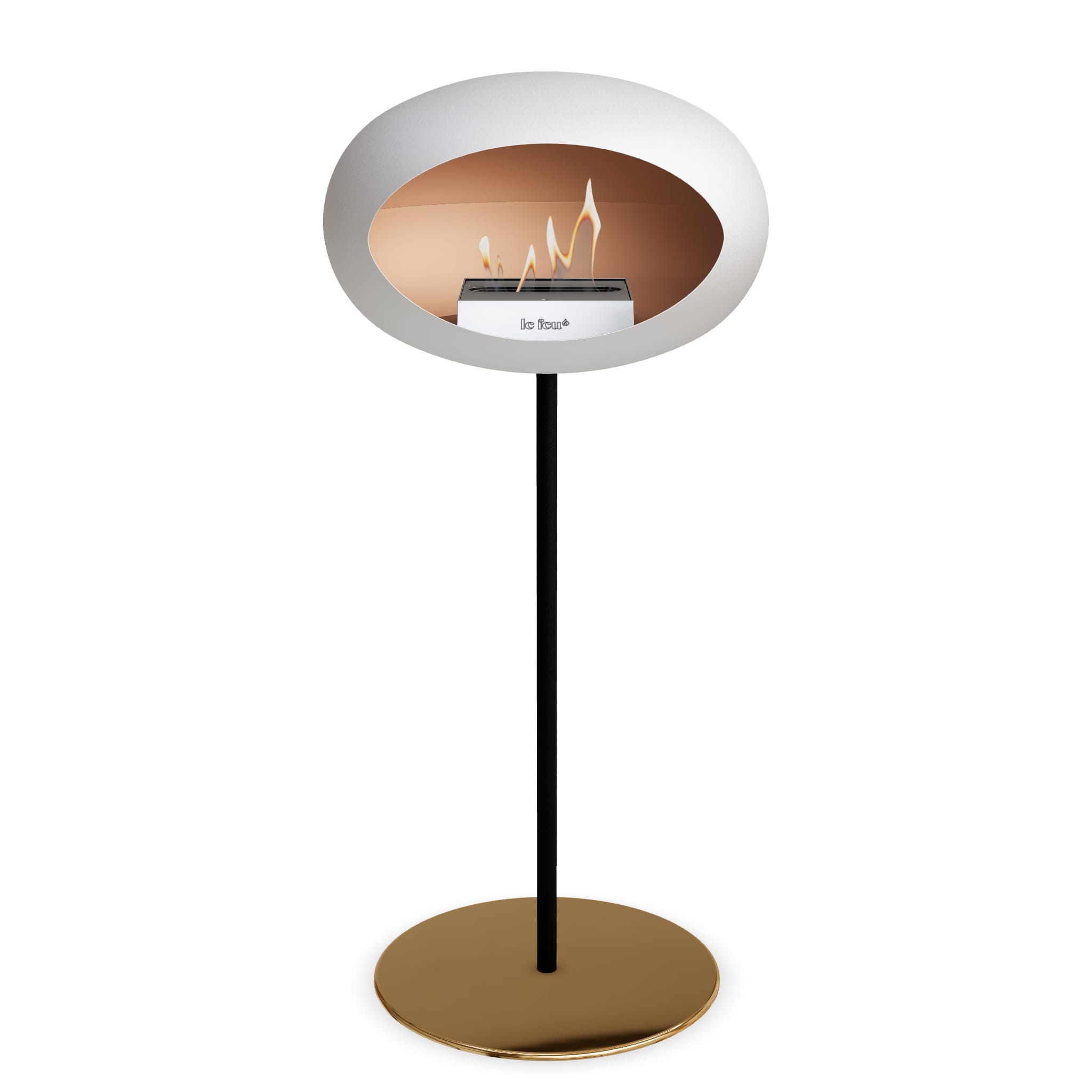 Le Feu Steel High Dome <br>White