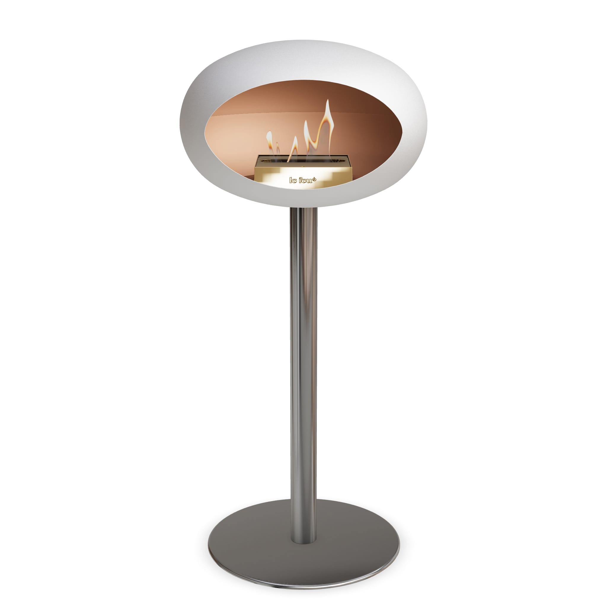 Le Feu Steel High Dome <br>White