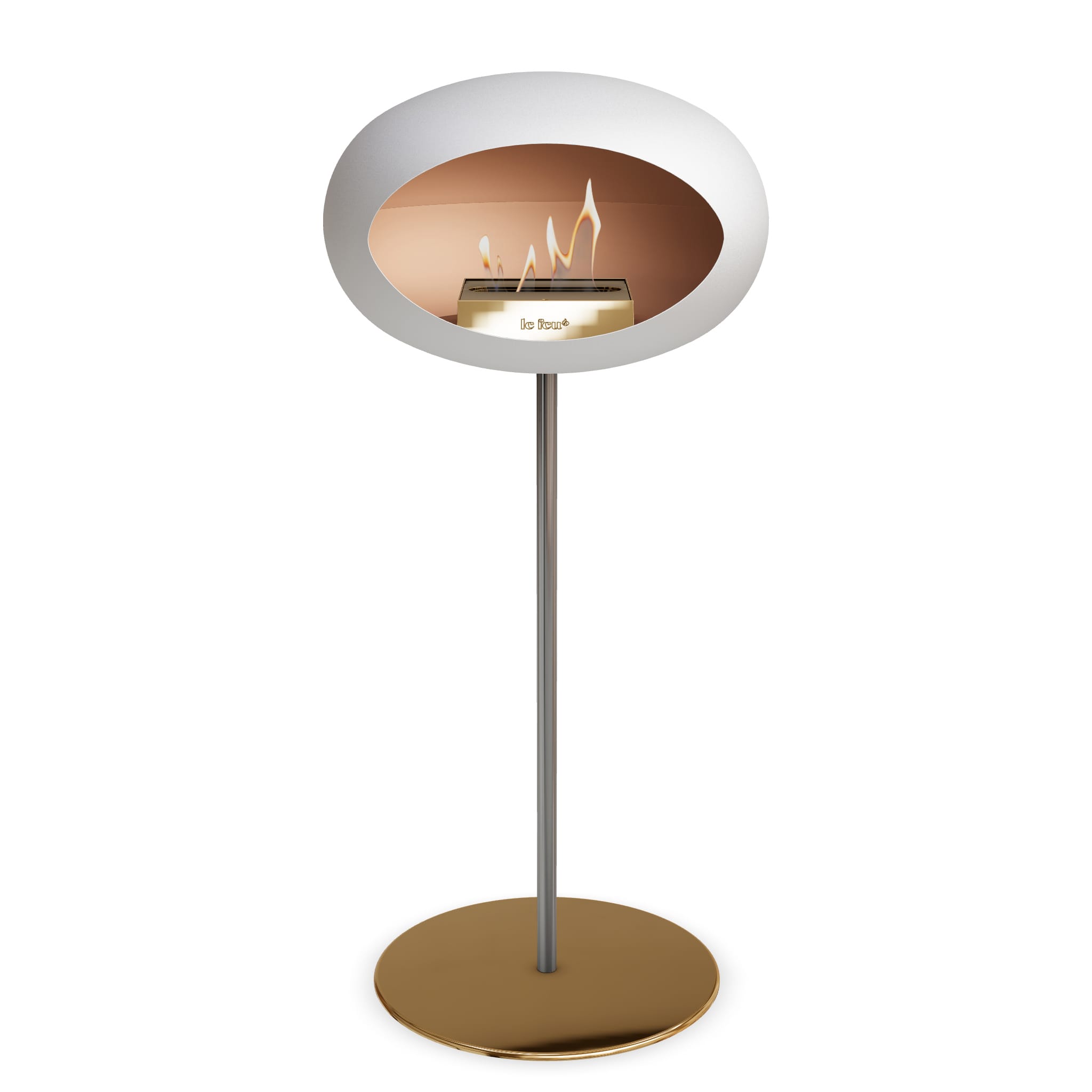 Le Feu Steel High Dome <br>White