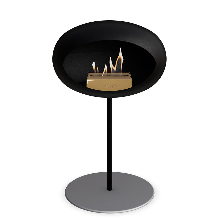 Le Feu Steel Low Dome <br>Black