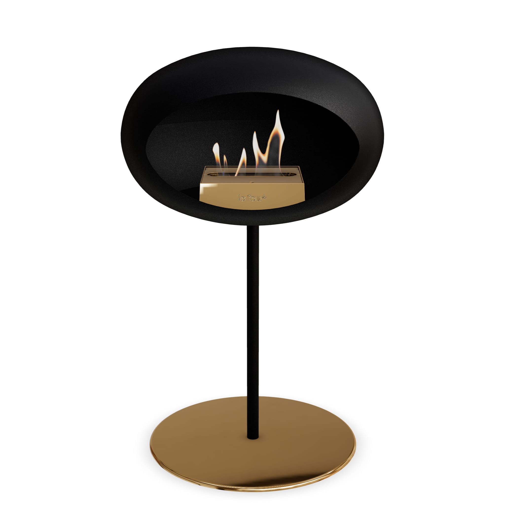 Le Feu Steel Low Dome <br>Black