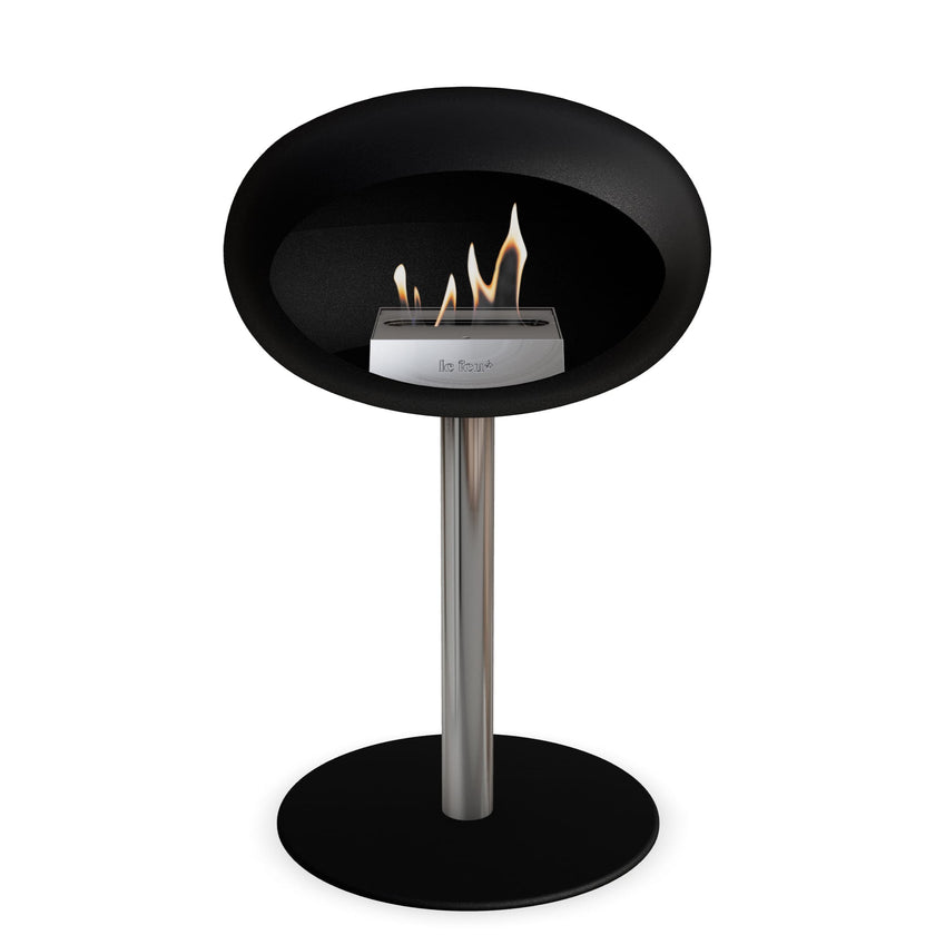 Le Feu Steel Low Dome <br>Black