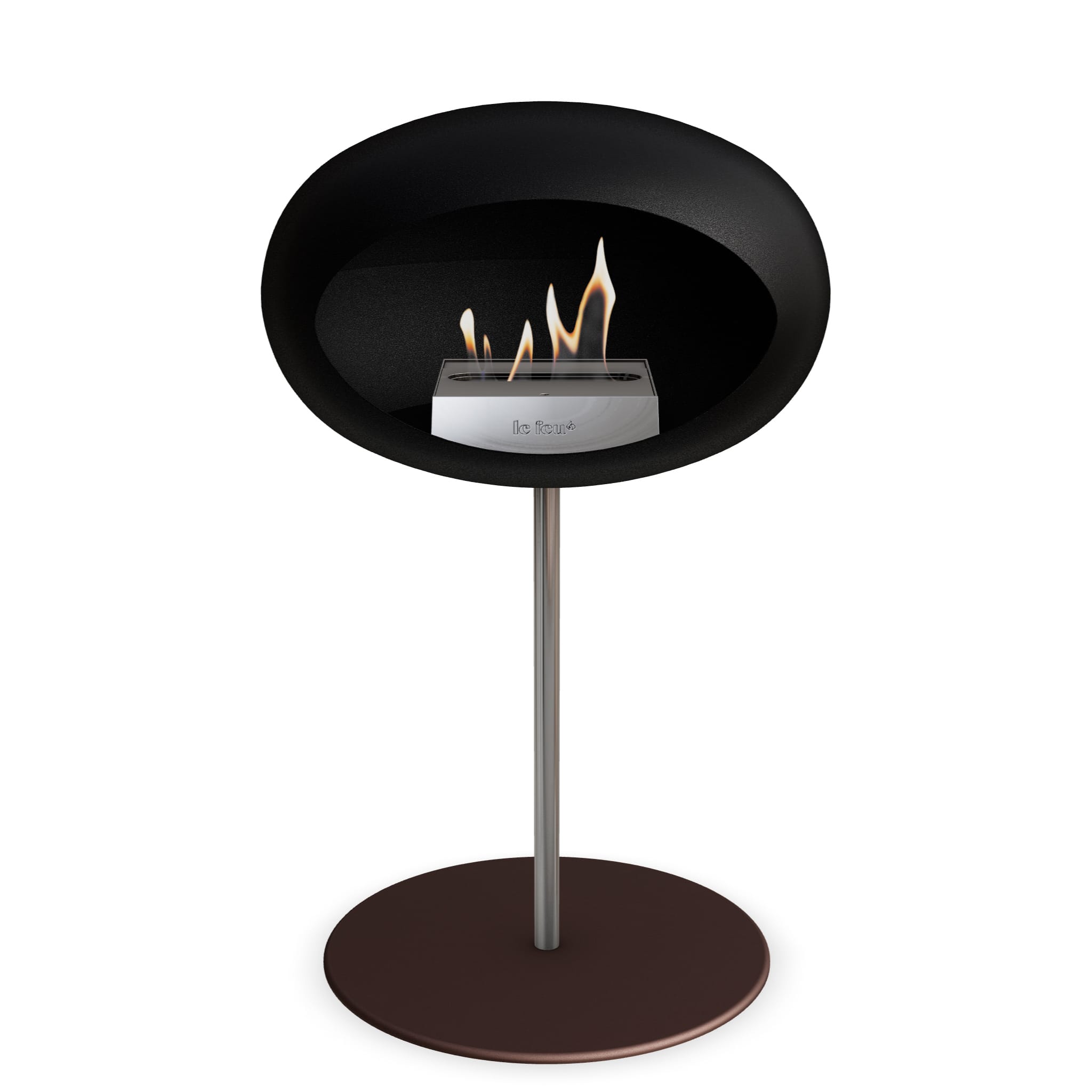 Le Feu Steel Low Dome <br>Black