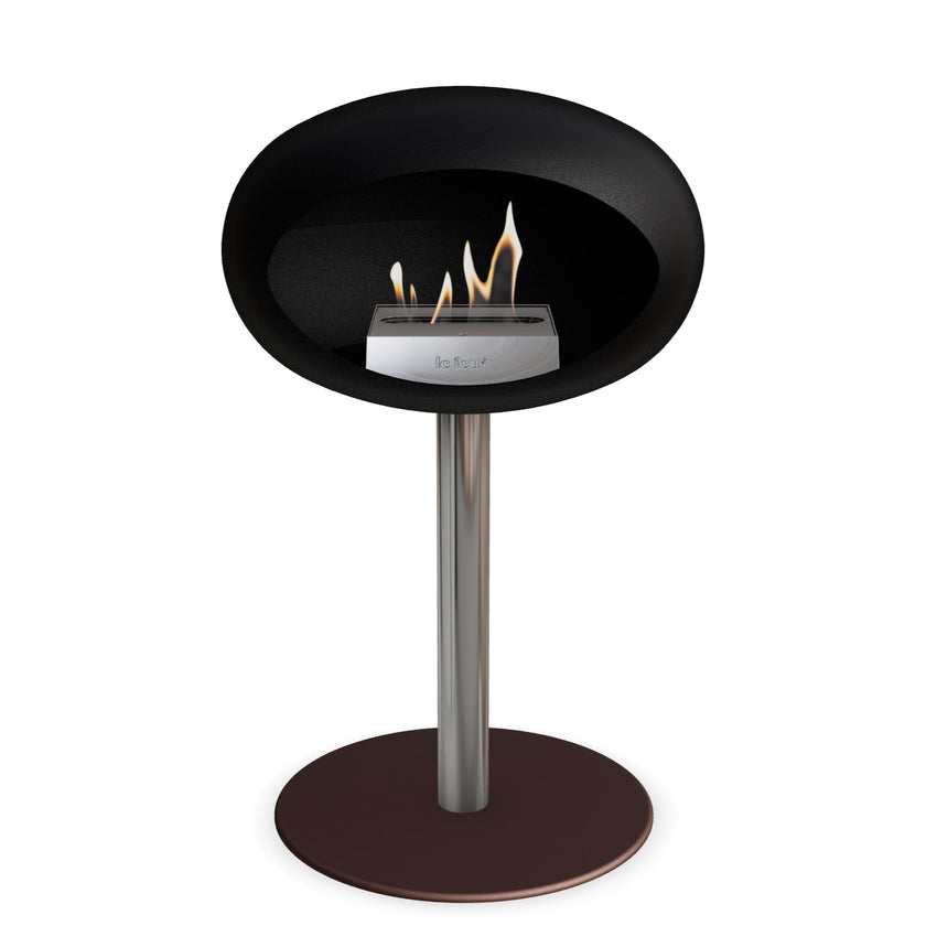 Le Feu Steel Low Dome <br>Black