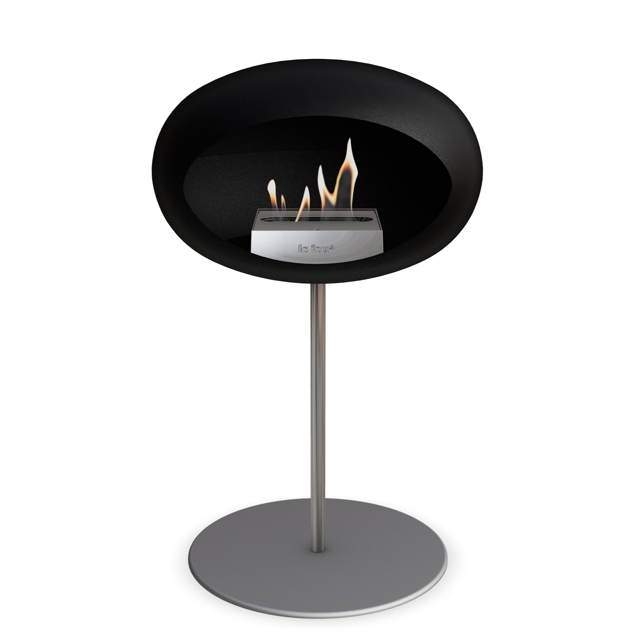 Le Feu Steel Low Dome <br>Black