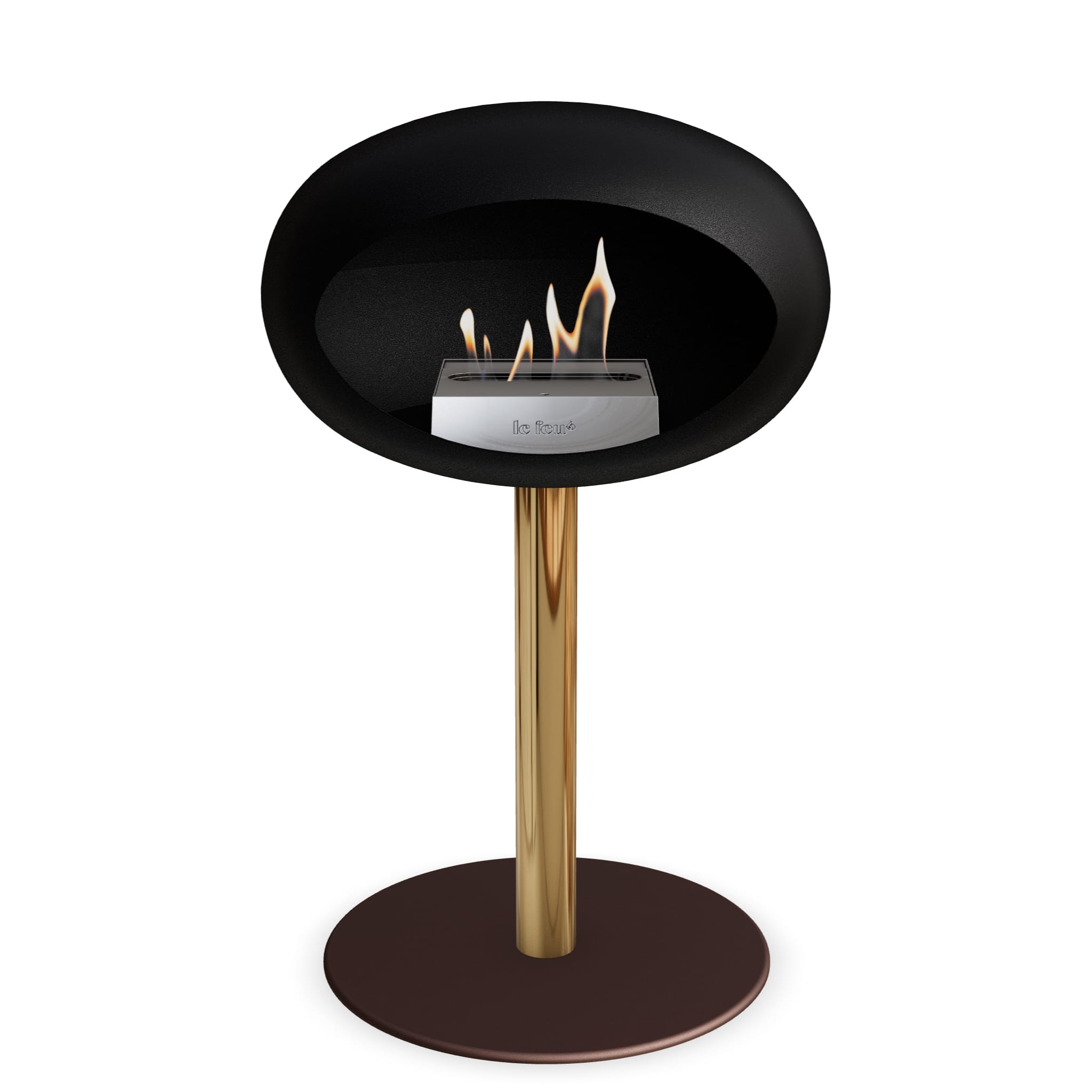 Le Feu Steel Low Dome <br>Black
